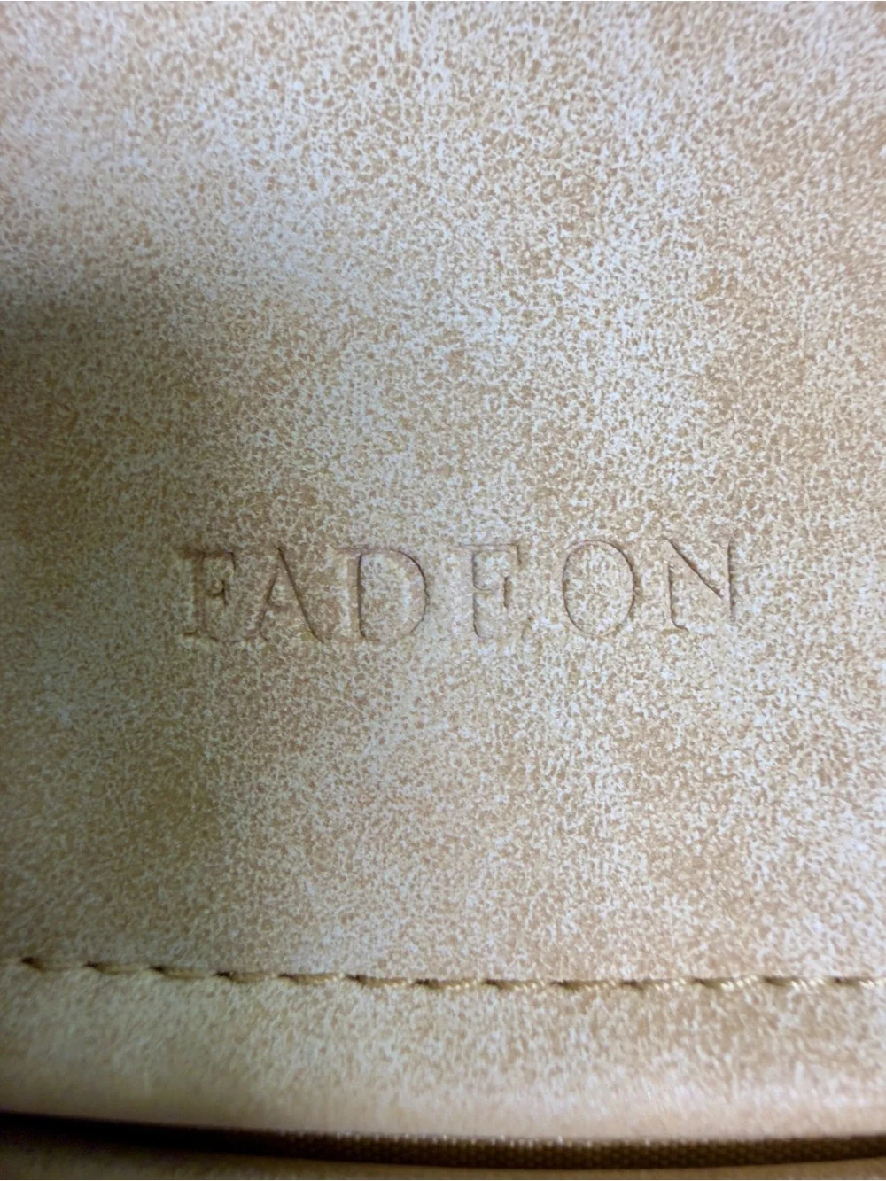 Fadeon Convertible Beige Faux Leather Backpack Colorful Embroidered Strap Sz M